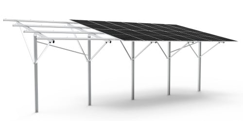 TonKor Ground Mount Aluminum Single Column Pile Foundation